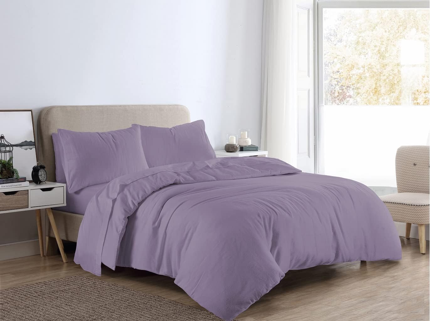 Flannelette Duvet Cover Set | 10 Colours