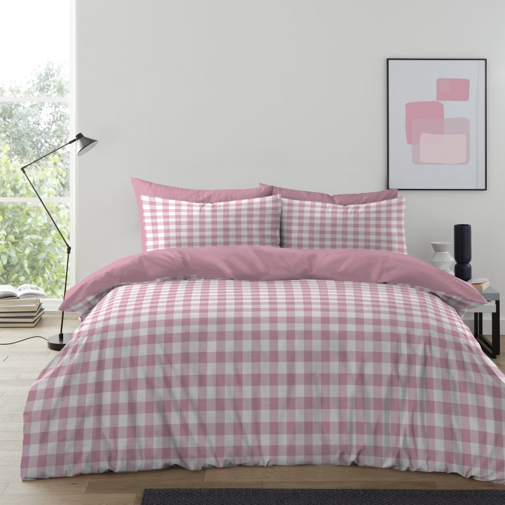 Gingham Moor Printed Duvet Cover Set | 14 Colours