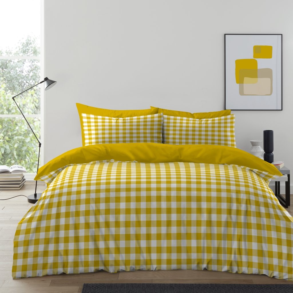Gingham Moor Printed Duvet Cover Set | 14 Colours