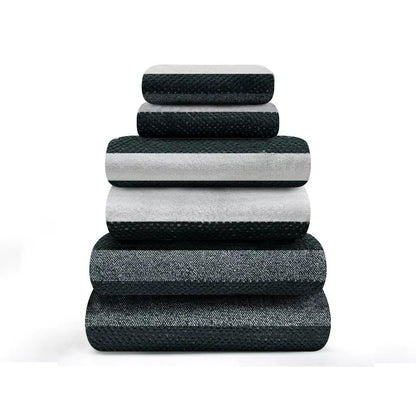 100% Cotton Royal Stripe Towels  | 9 Colours | 500 GSM