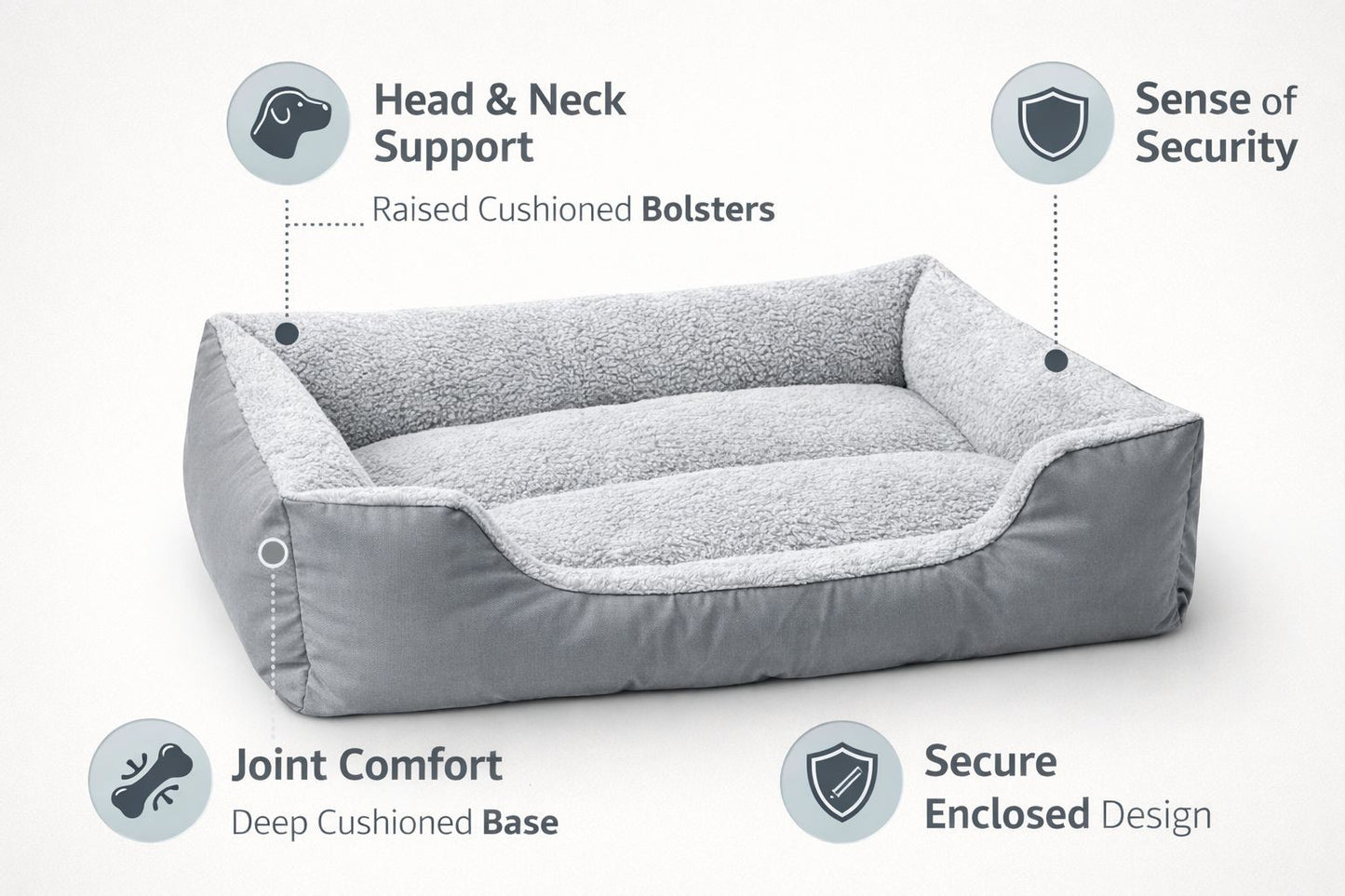 Pet Bed Basket | 3 Colours | 4 Sizes
