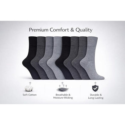 Grey Men’s Diabetic Socks | Size 6 - 11