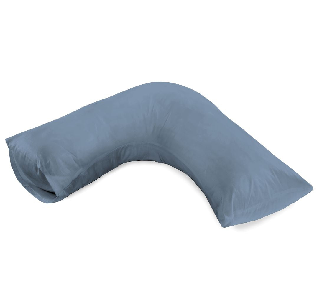 180TC Percale Poly Cotton V Shaped Pillow Cases | Pack of 2 | 14 Colours