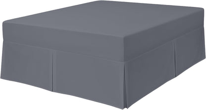 180TC Percale Poly Cotton Pleated Fitted Valance Sheets | 14 Colours