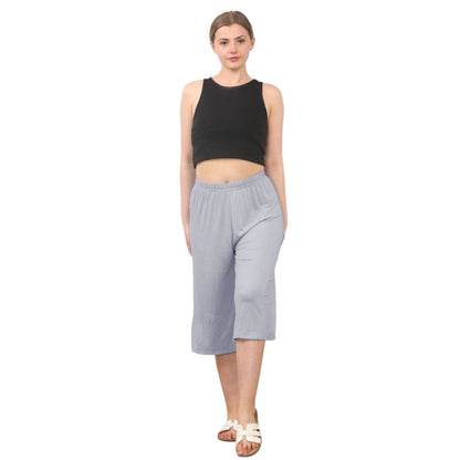 Plain Elastic Waist Culottes Cropped Shorts | 11 Colours