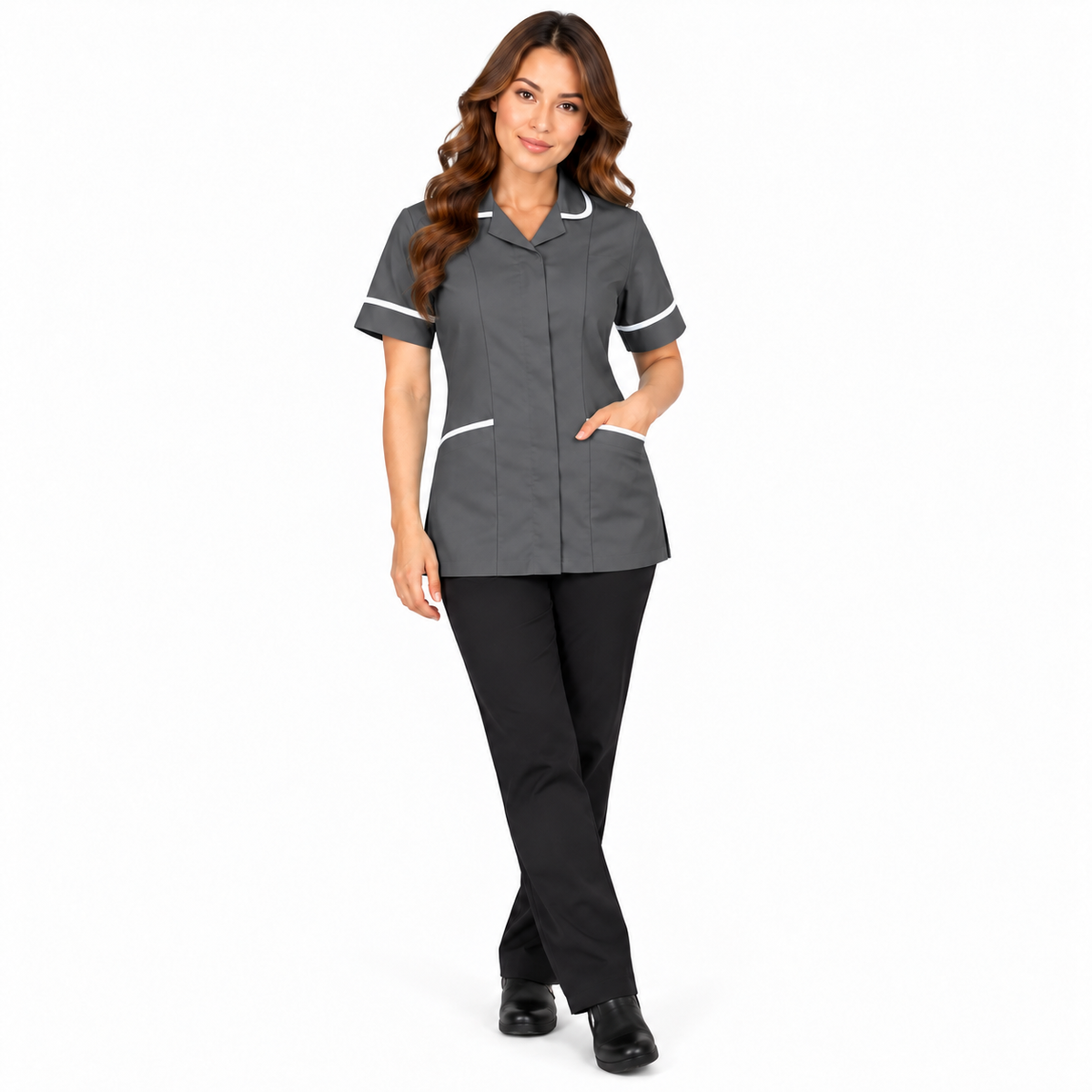 Grey women’s nurse tunic