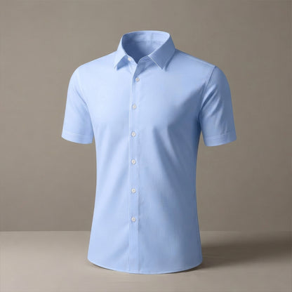Girls Blue School Blouse Short Sleeve