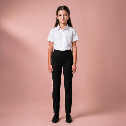 Black Jersey Pull-On School Trouser – Full Elasticated Waist