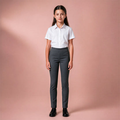 Grey Jersey Pull-On School Trouser – Full Elasticated Waist