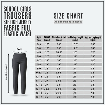 Grey Jersey Pull-On School Trouser – Full Elasticated Waist