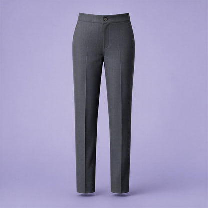 Grey School Uniform Trousers – Adjustable Waist, Regular Fit