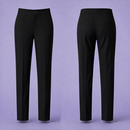 Pack of 2 Black School Uniform Trousers – Adjustable Waist, Regular Fit