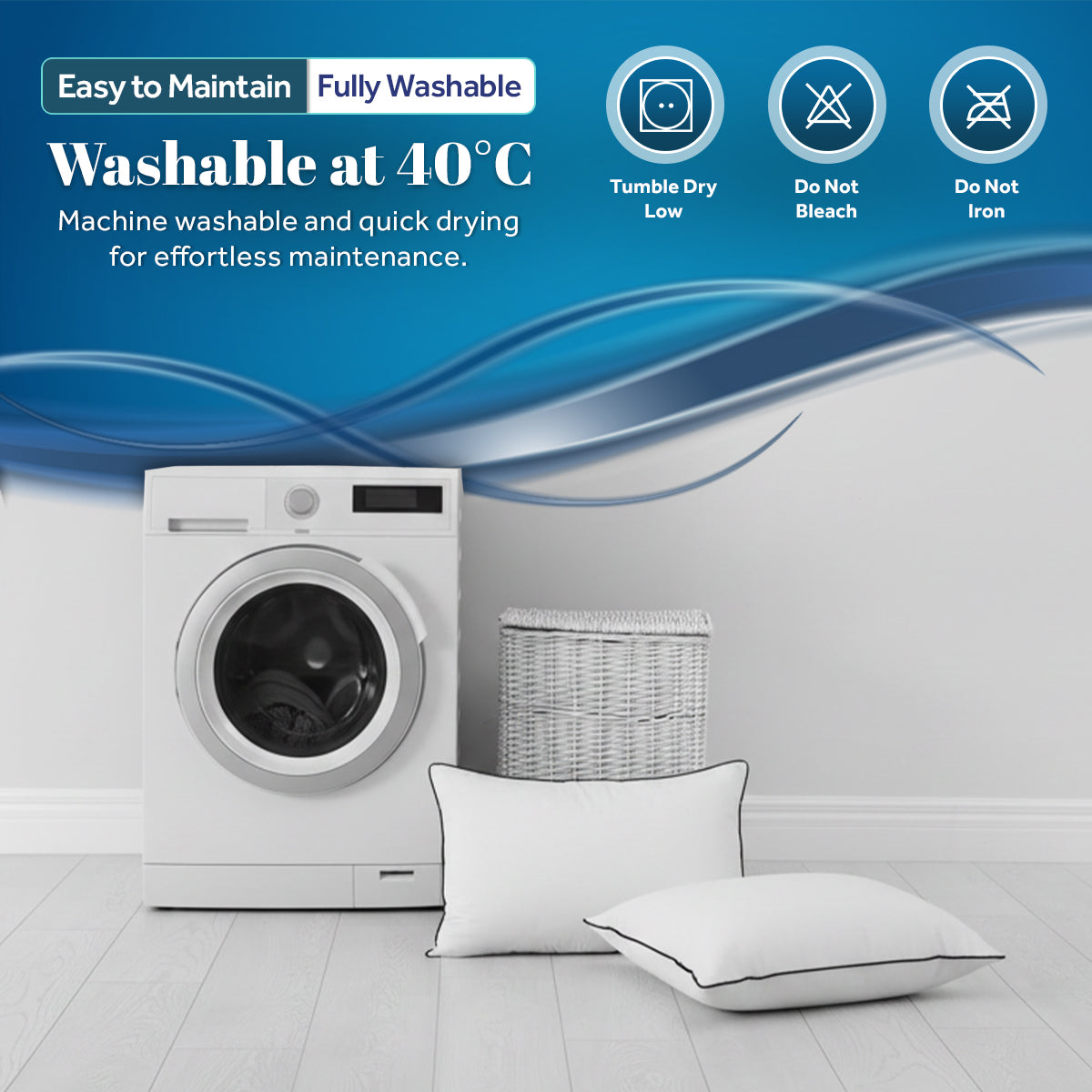 Goose Feather & Down Pillows | Pack of 2