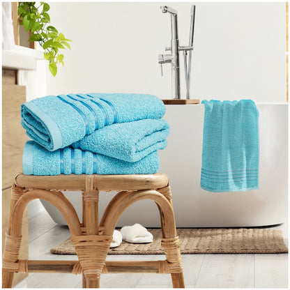 100% Egyptian Cotton Estrella Stripe Towels | 9 Colours | 500 GSM
