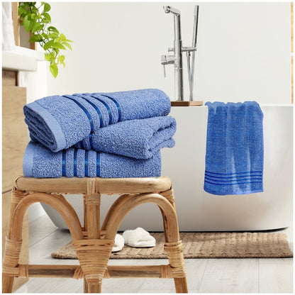 100% Egyptian Cotton Estrella Stripe Towels | 9 Colours | 500 GSM