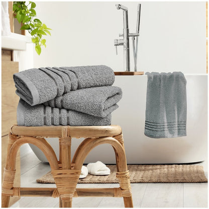 100% Egyptian Cotton Estrella Stripe Towels | 9 Colours | 500 GSM