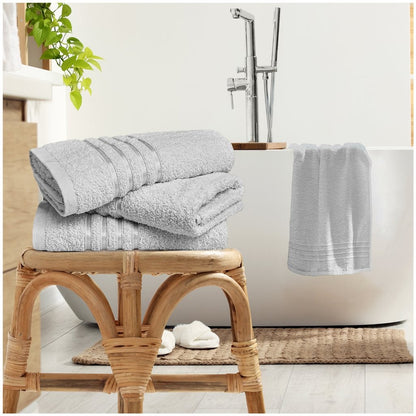 100% Egyptian Cotton Estrella Stripe Towels | 9 Colours | 500 GSM