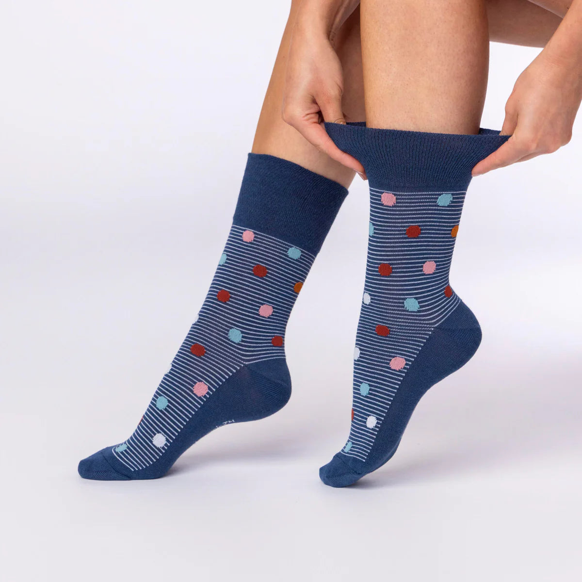 Women Heritage Spot/Stripe Gentle Grip Cotton Rich Socks