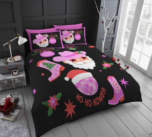 Ho Ho Howdy Printed Duvet Cover Set