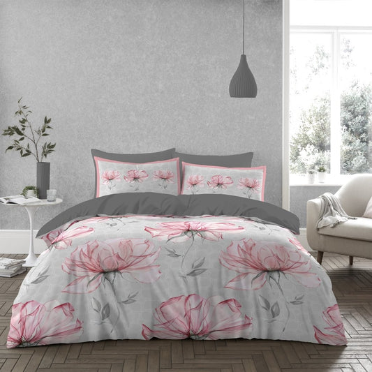 Haven Grey Printed Duvet Cover Set