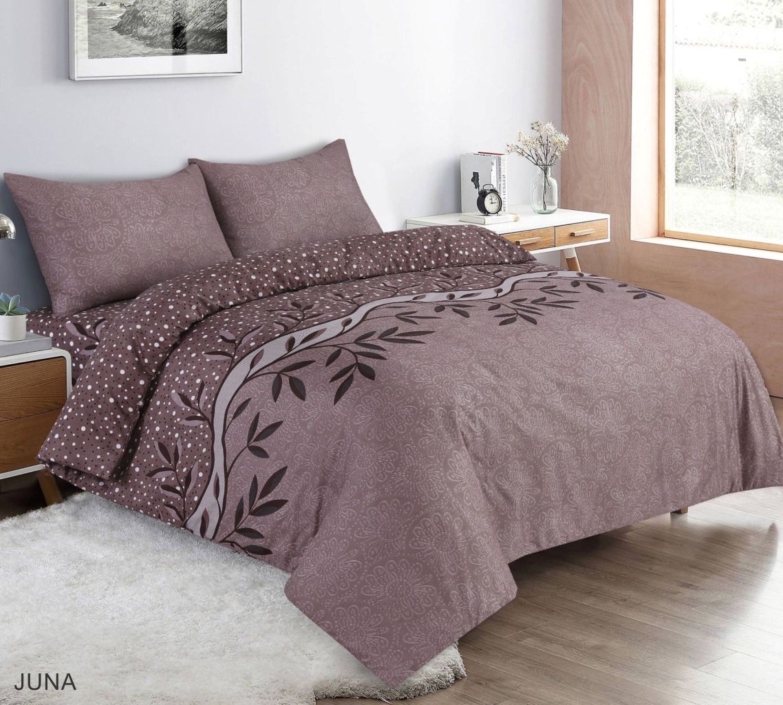 Juna Printed Complete Set | Duvet Cover + Fitted Sheet + Pillowcases
