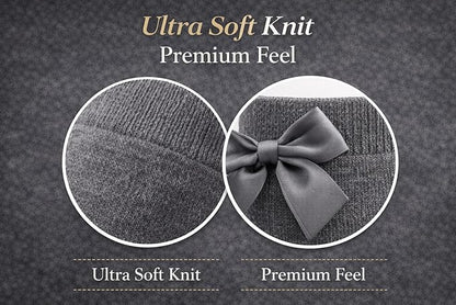 Girls Knee High Socks with Satin Bow | 4 Colours