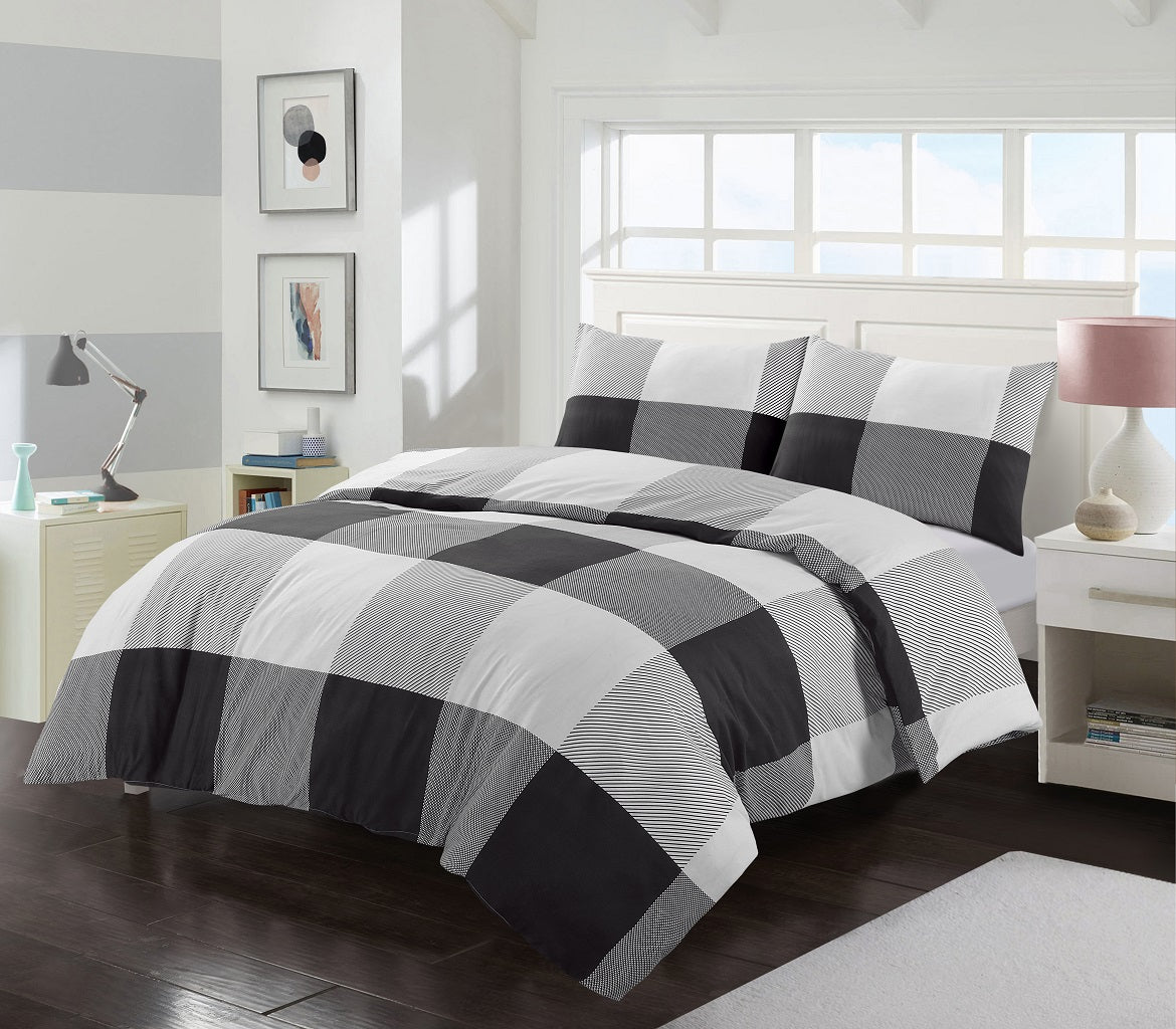 larry printed duvet set