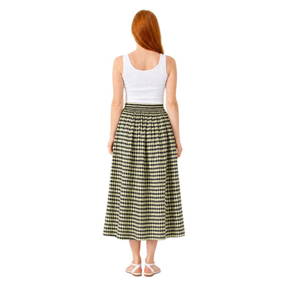 Gingham Crinkle Midi Skirt | 7 Colours