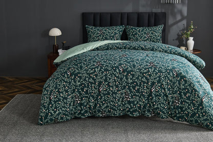 Lettie Green Soft Touch Printed Duvet Cover Set