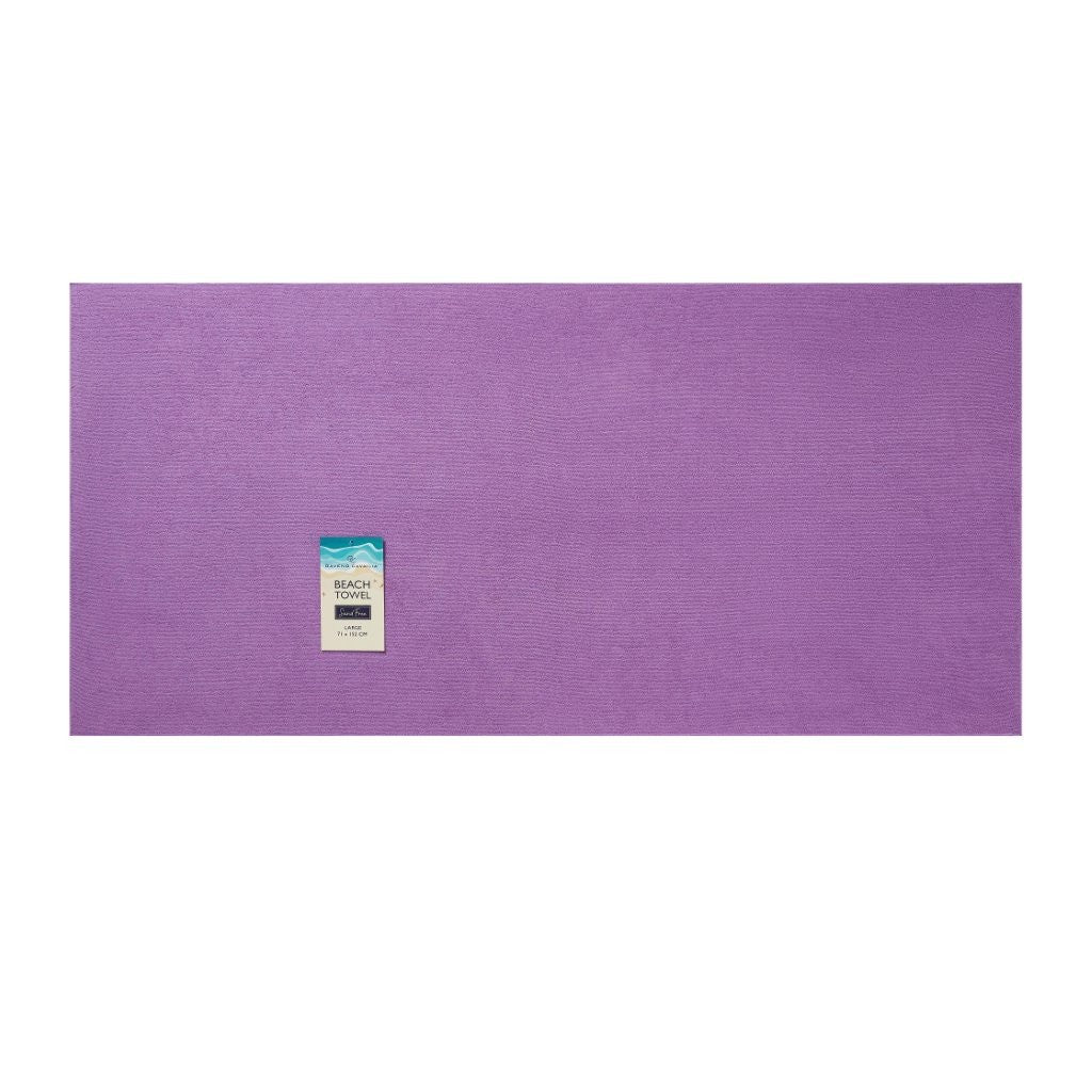 Solid Sand Free Beach Towel | 12 Colours | 152CM × 71CM