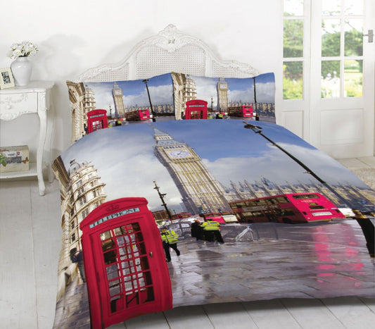 london 3D panel duvet set