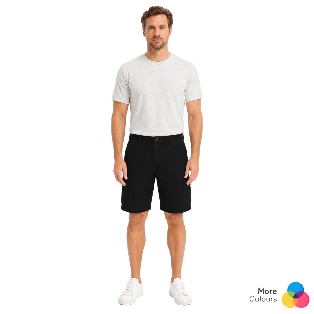 Casual Cargo Shorts | Black & Navy