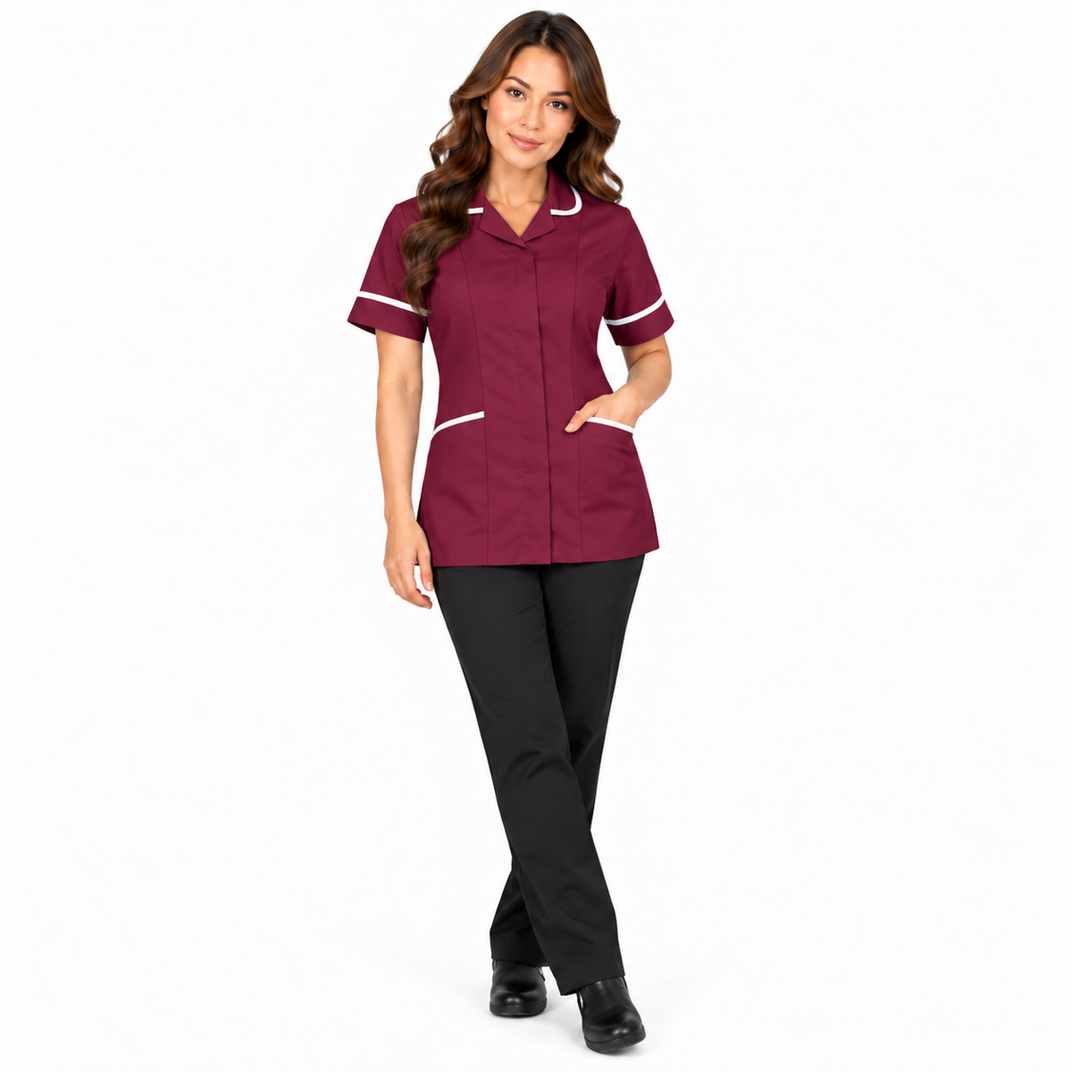 Maroon women’s nurse tunic
