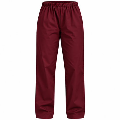 Maroon women's healthcare uniform trousers