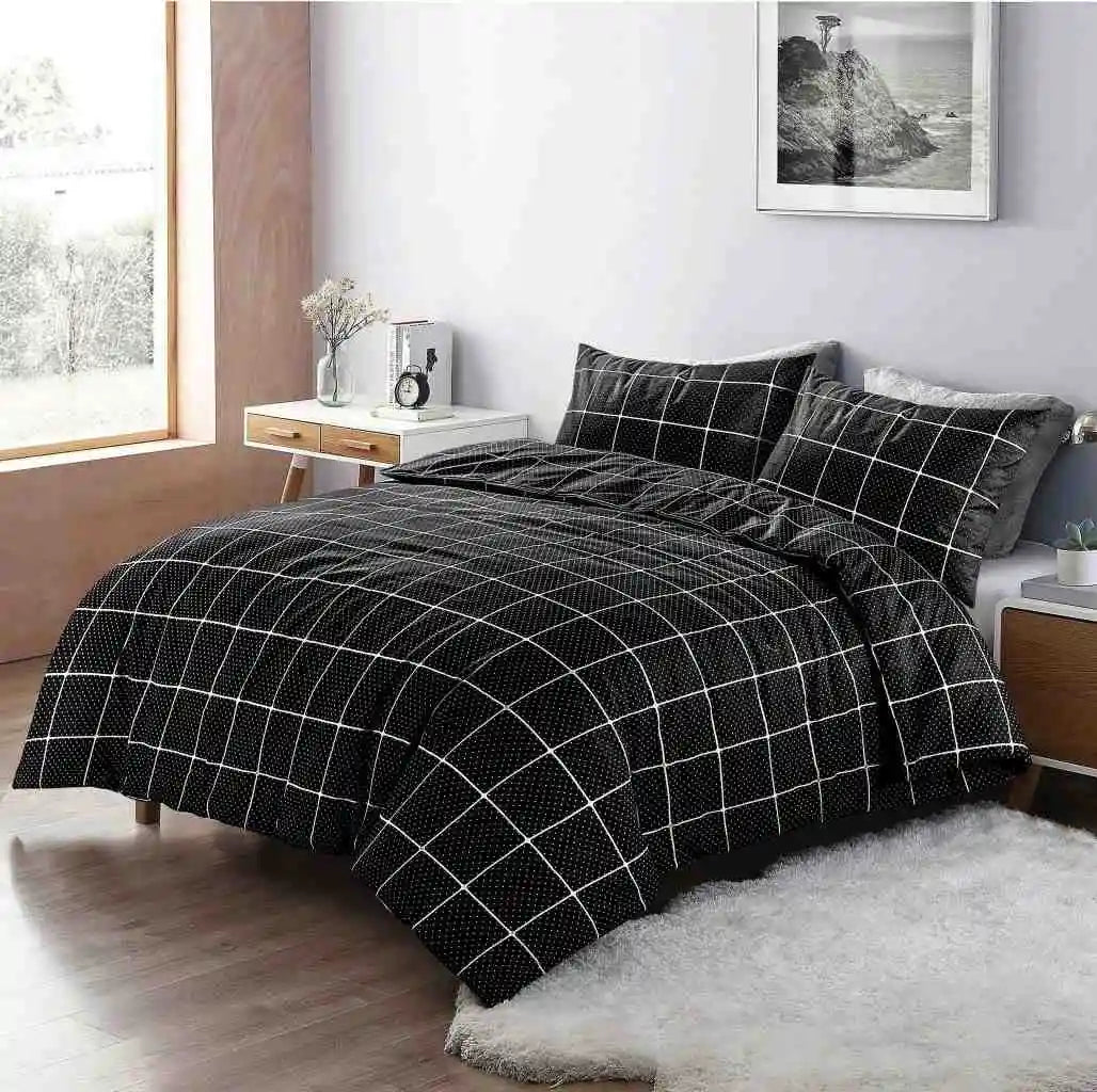 mateo duvet cover set black