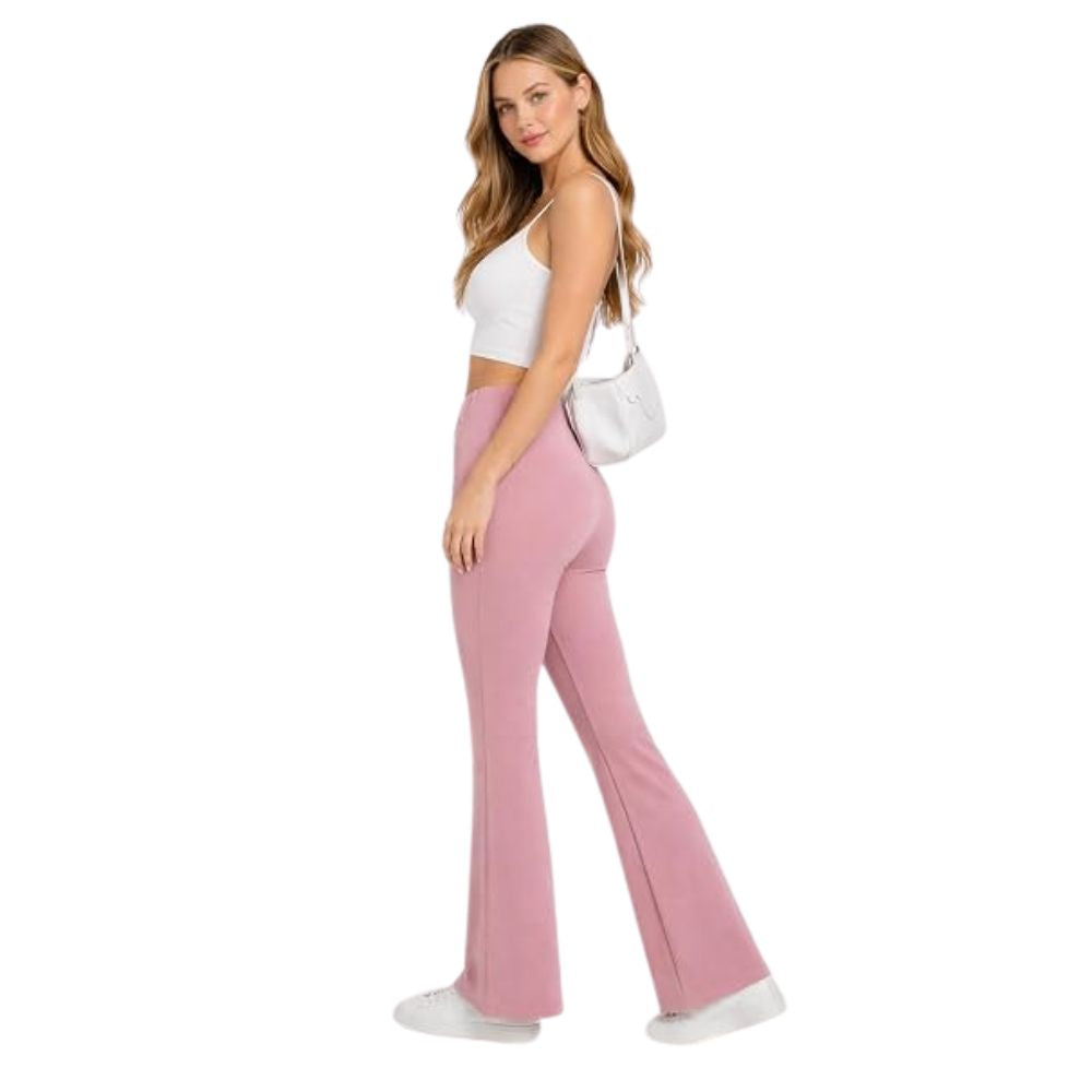 Supreme Jersey Pull-On Bootleg Flared Trousers | 11 Colours
