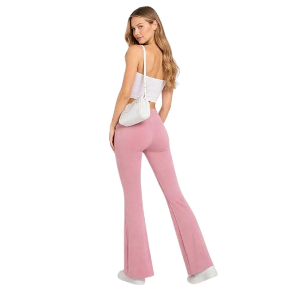 Supreme Jersey Pull-On Bootleg Flared Trousers | 11 Colours