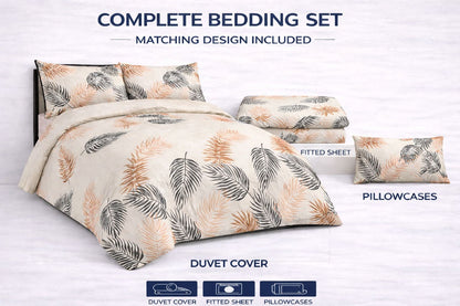 Minka Printed Complete Set | Duvet Cover + Fitted Sheet + Pillowcases