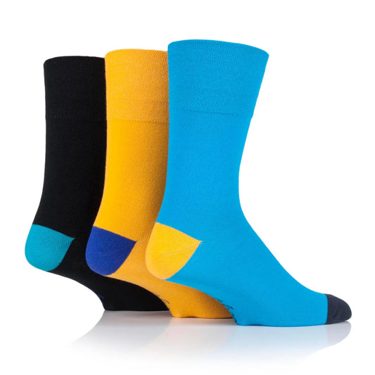 Men’s Modern Hue Colourburst Gentle Grip Cotton Rich Socks