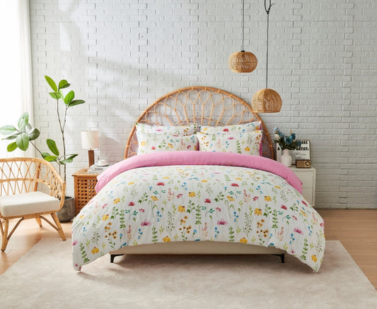 Mae Meadow Floral Printed Duvet Cover Set