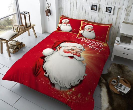 Naughty Is The New Nice Printed Duvet Cover Set