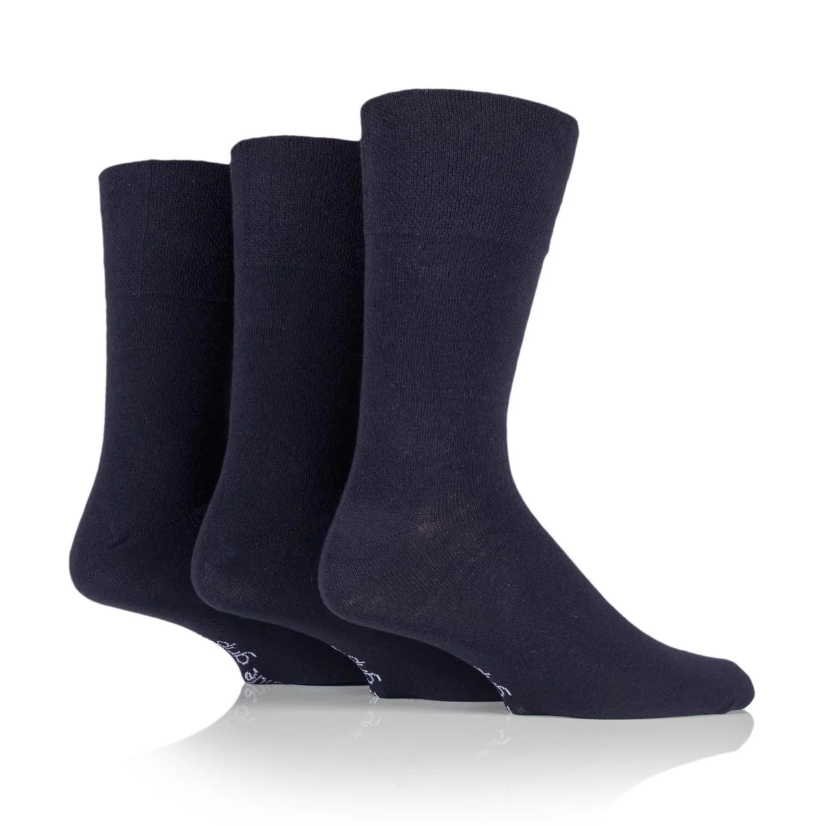 Men’s Navy Gentle Grip Cotton Rich Socks