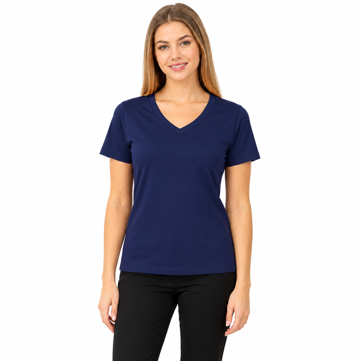 Navy V-Neck T-Shirt