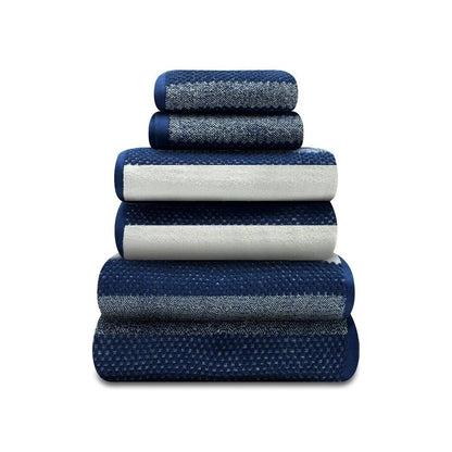100% Cotton Royal Stripe Towels  | 9 Colours | 500 GSM