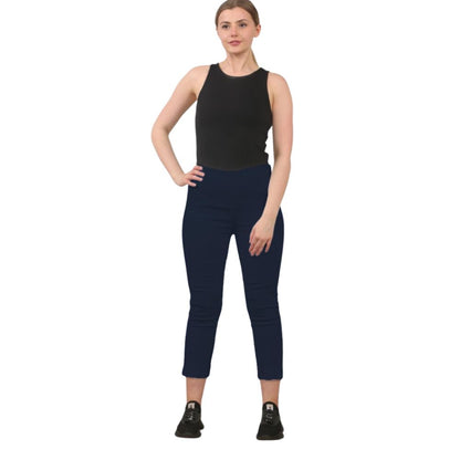 3/4 Stretch Capri Trousers | 13 Colours