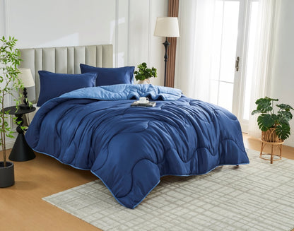Navy / Blue Coverless Duvet & Pillowcases Set | TOG 10.5