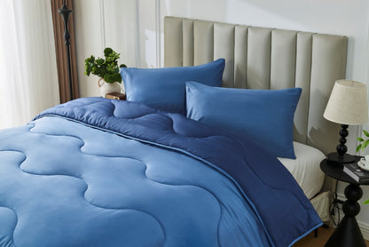 Navy / Blue Coverless Duvet & Pillowcases Set | TOG 10.5
