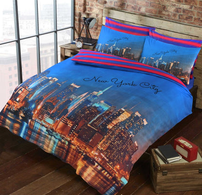 New York City 3D Panel duvet set