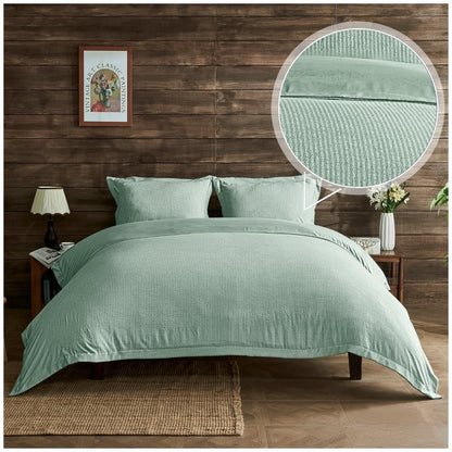 Newry Seersucker Duvet Cover Set | 5 Colours