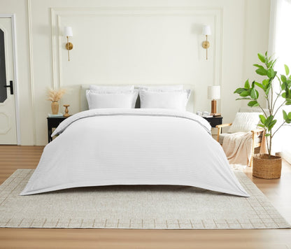 Oxford Seersucker Duvet Cover Set | 3 Colours